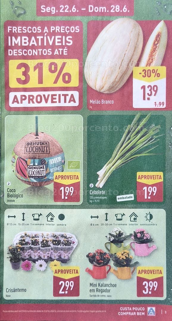 Antevisão Folheto ALDI Promoções de 22 a 28 junho